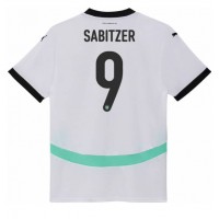 Rakúsko Marcel Sabitzer #9 Vonkajší futbalový dres ME 2024 Krátky Rukáv